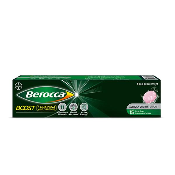 Berocca - Boost + Guarana and Caffeine Cherry 15 Pack