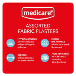 MEDICARE FABRIC ASSORTED PLASTERS