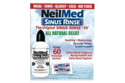NeilMed Sinus Rinse Kit 240ml Bottle and 60 Premixed Sachets