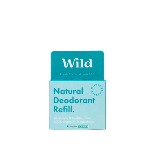 Wild Natural Deodrant Refill Fresh Cotton & Sea Salt