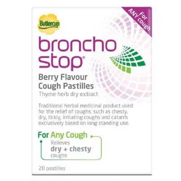 Broncho Stop - Berry Flavour Cough Pastilles 20 Pack