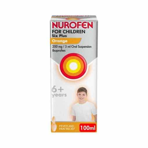 Nurofen - For Children Six Plus Orange Suspension 100Ml