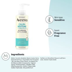 Aveeno Face Calm and Restore Nourishing Oat Cleanser 200ml