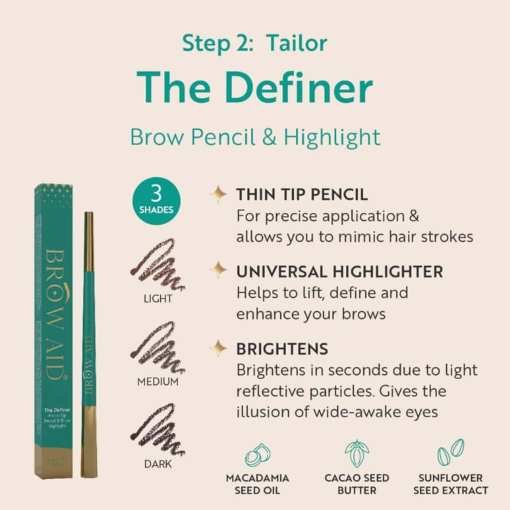 Brow Aid The Definer - Duo Pencil and Brow Highlight LIGHT