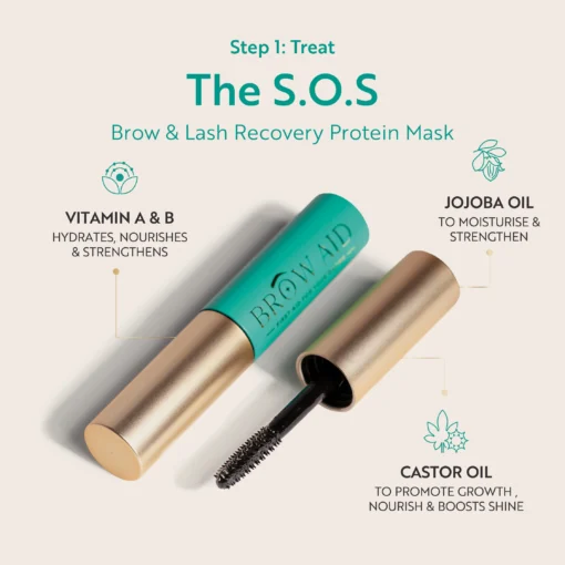 BROW AID The S.O.S: Brow & Lash Recovery Protein Mask