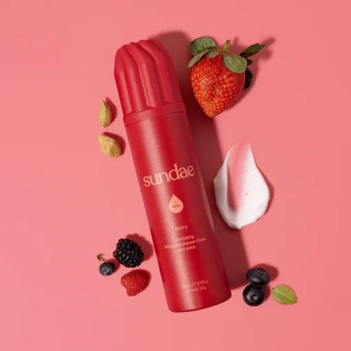 SUNDAE Berry Exfoliating Body Wash 265ml / 260g