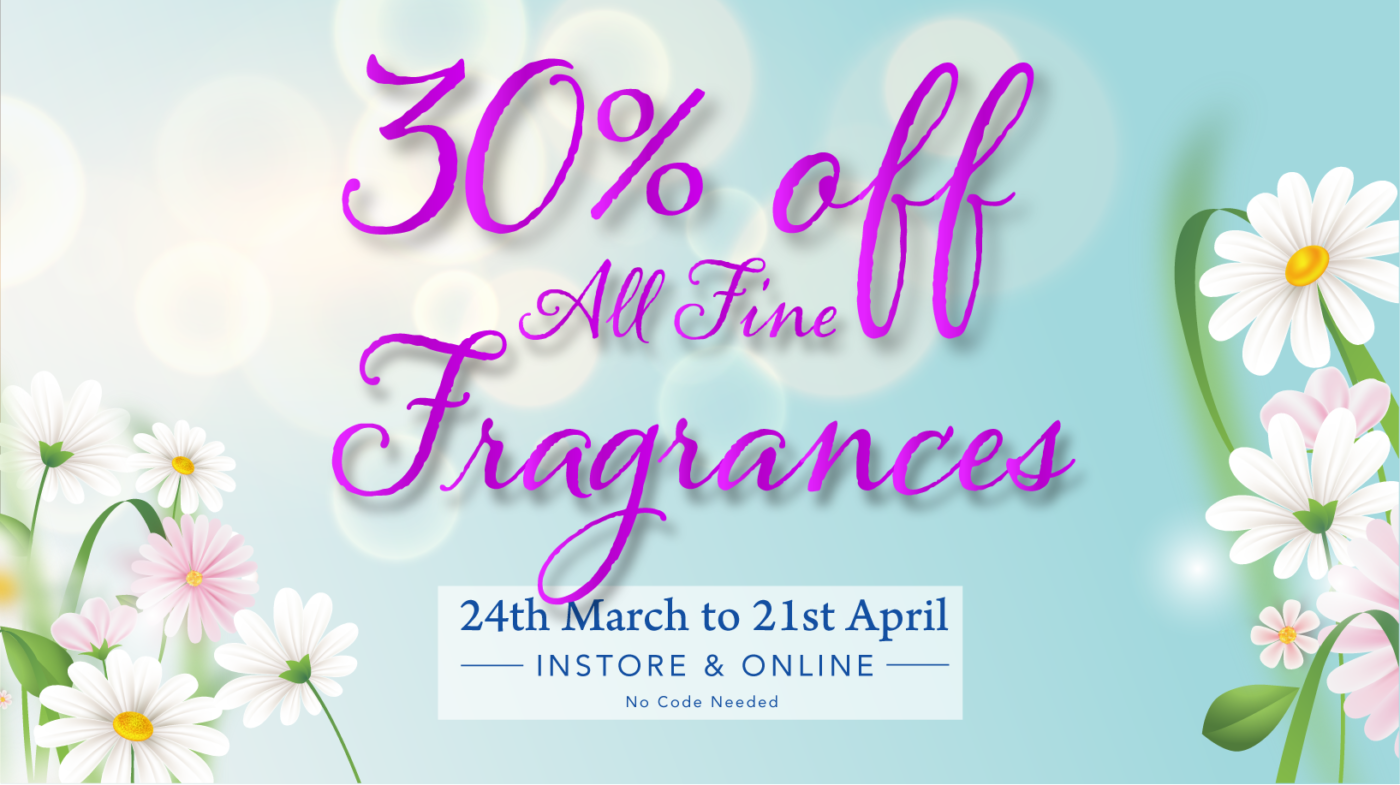 30% all fine fragrances
