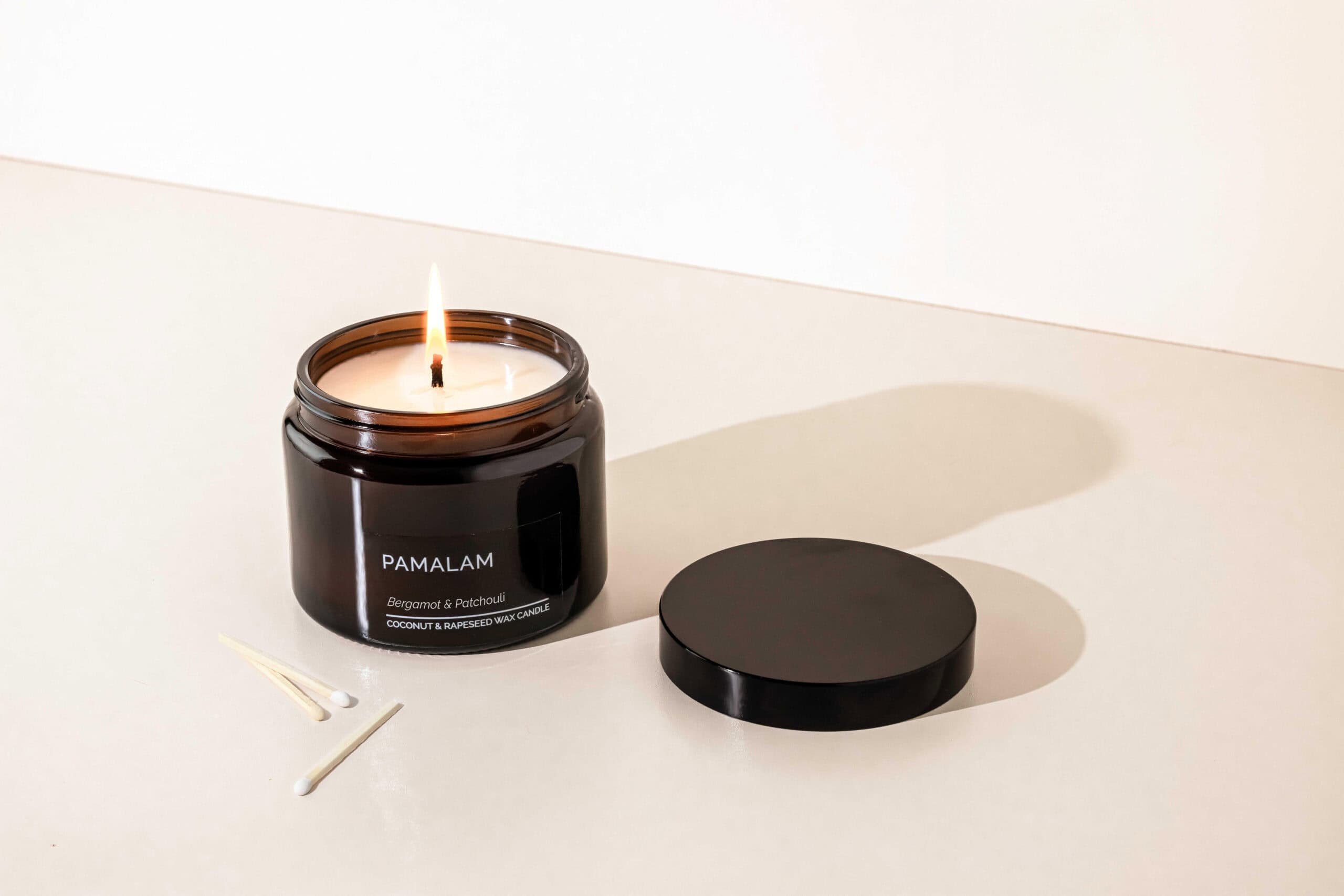 Pamalam Candles - Bergamot & Patchouli 180gm