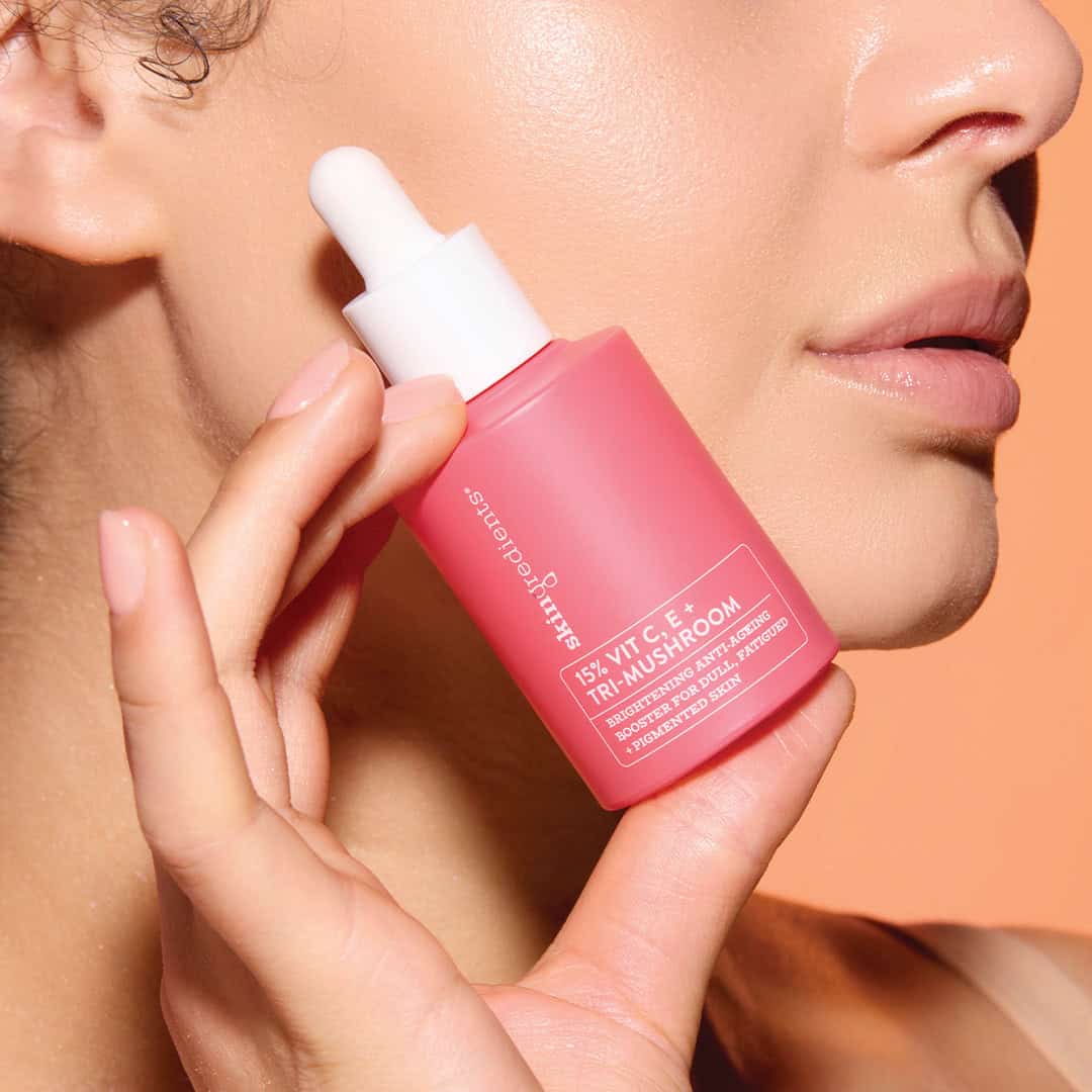 Skin Ingredients - 15% Vit C, E + Tri-Mushroom Booster - Image 2