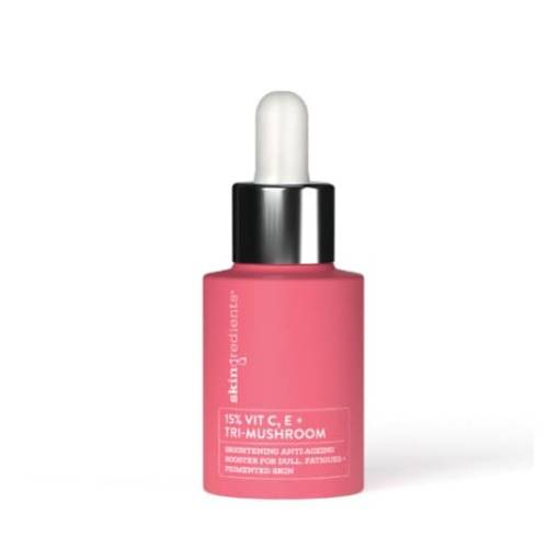 Skin Ingredients - 15% Vit C, E + Tri-Mushroom Booster