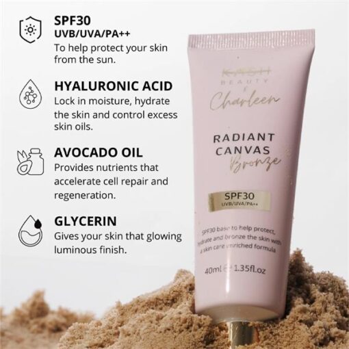 Kash Beauty - Radiant Canvas Bronze Primer SPF 30 - Image 2