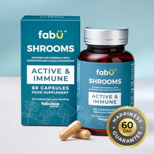 Fabu Shrooms Active &  Immune 60 capsules - Image 2