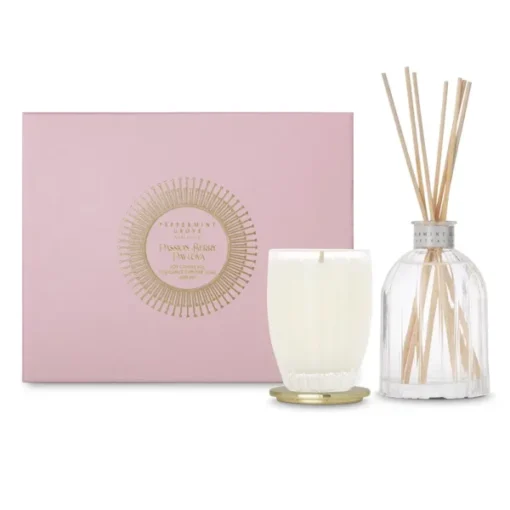 Peppermint Grove Passion Berry Pavlova Mini Candle & Diffuser Gift Set