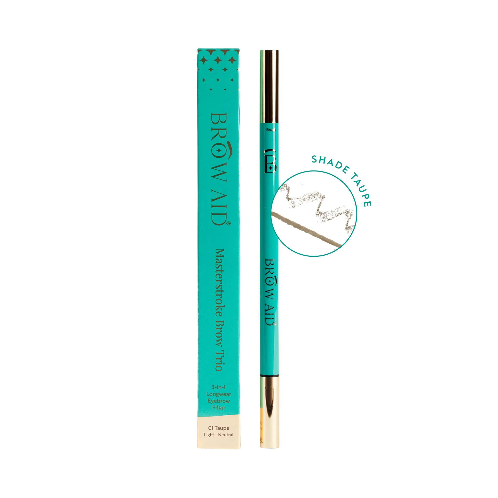 Brw Aid Masterstroke Brow Trio - Taupe