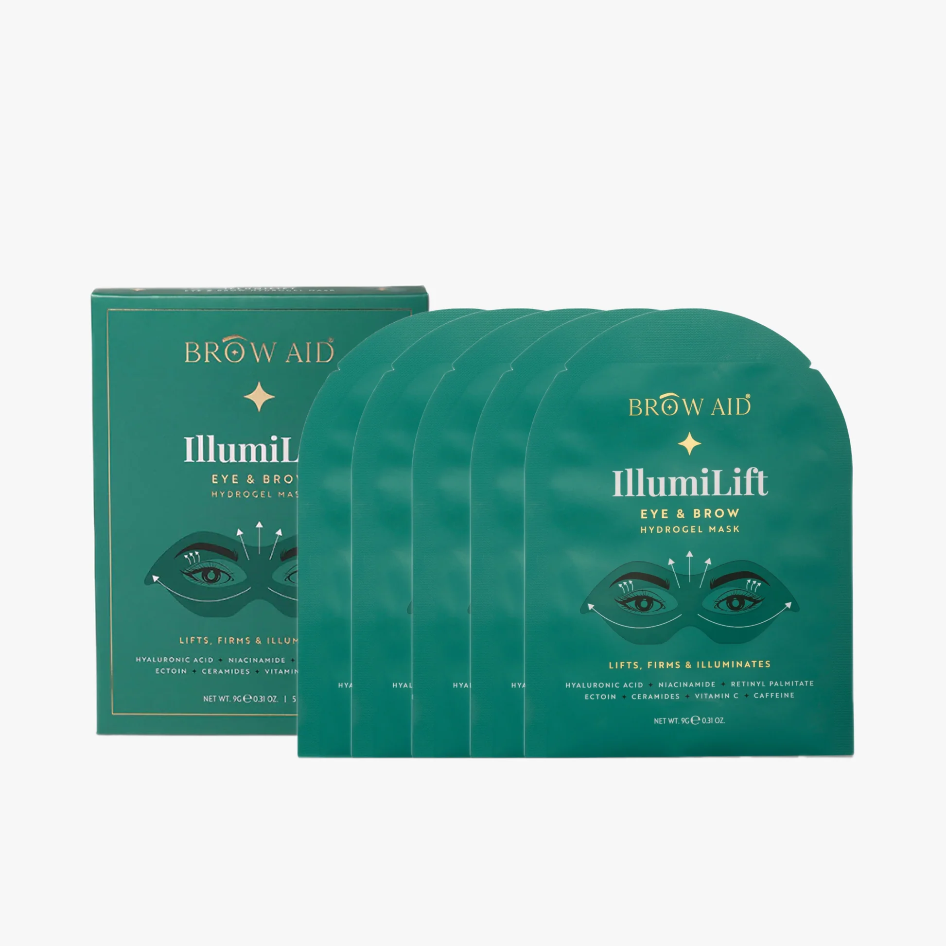 Brow Aid IllumiLift Hydrogel Mask - 5 PACK