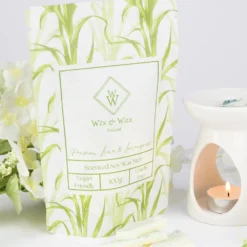 wix & wax persian lime and lemon grass scented soy wax melts 100g